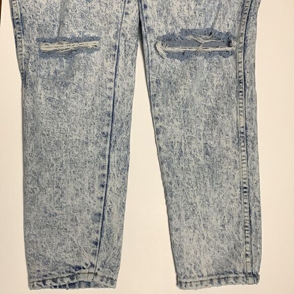 VINTAGE Congo Trader High Waist Acid Washed Jeans Size 8 tapered distressed 80s - Picture 7 of 10